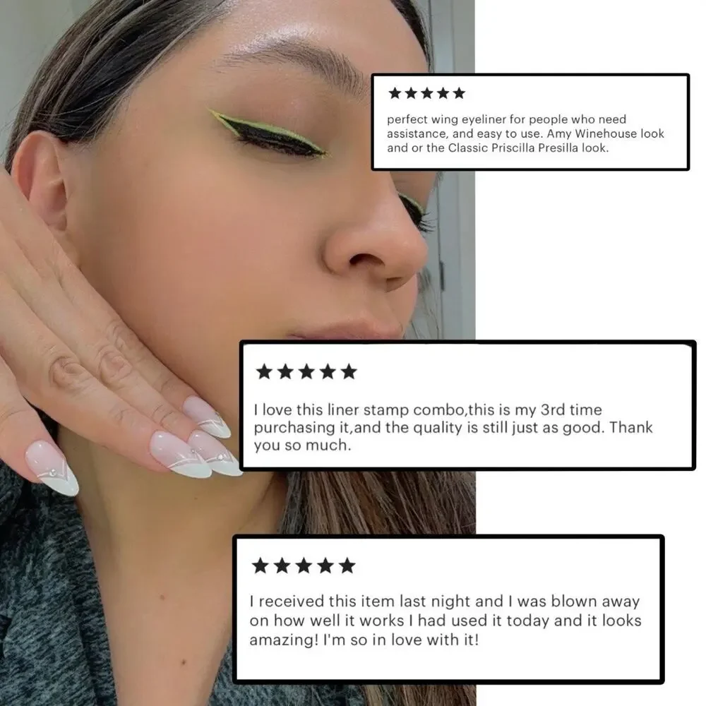 Wing Stamp Eyeliner Pen Black